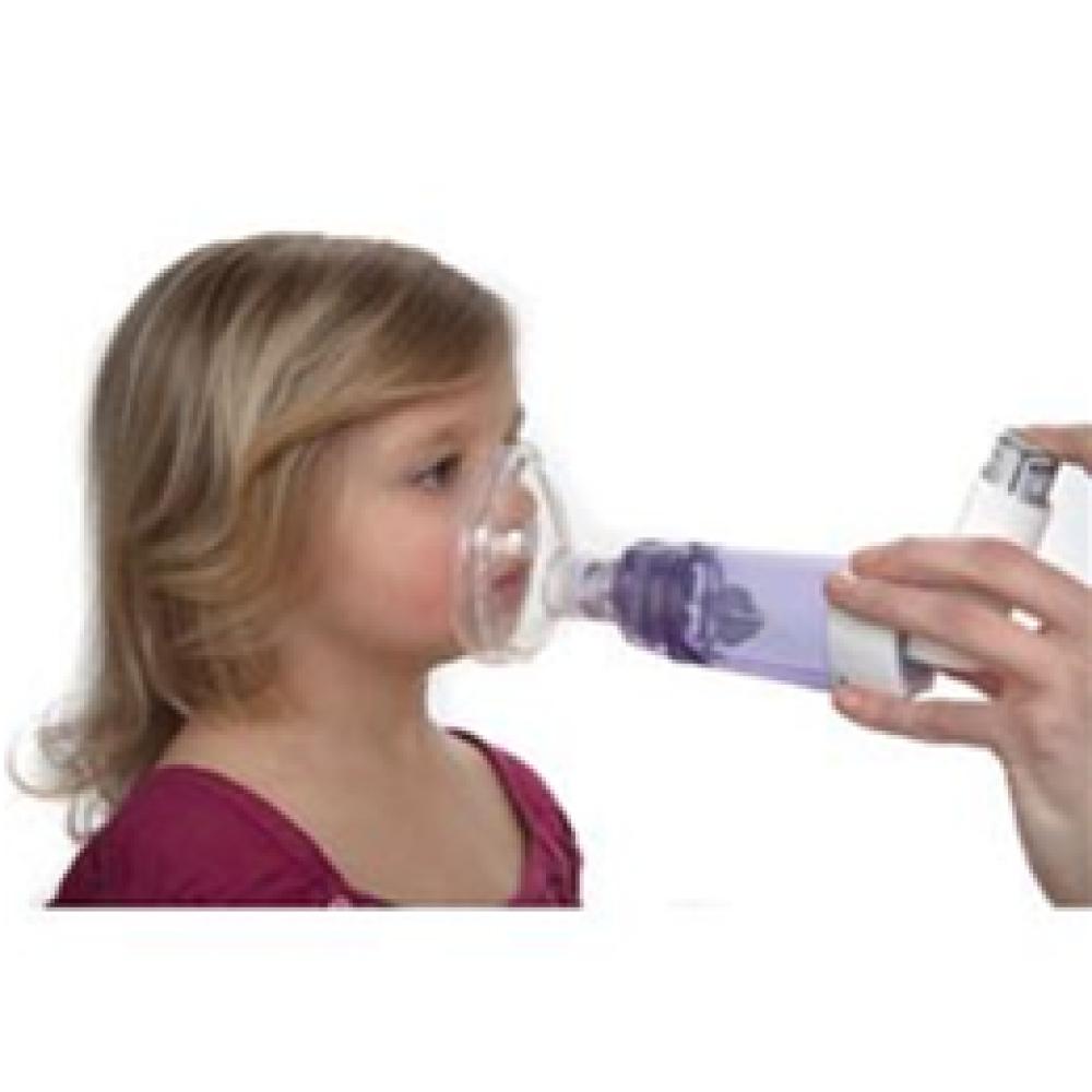 Image for product - LiteTouch valved holding chamber mask Image for product - LiteTouch valved holding chamber mask