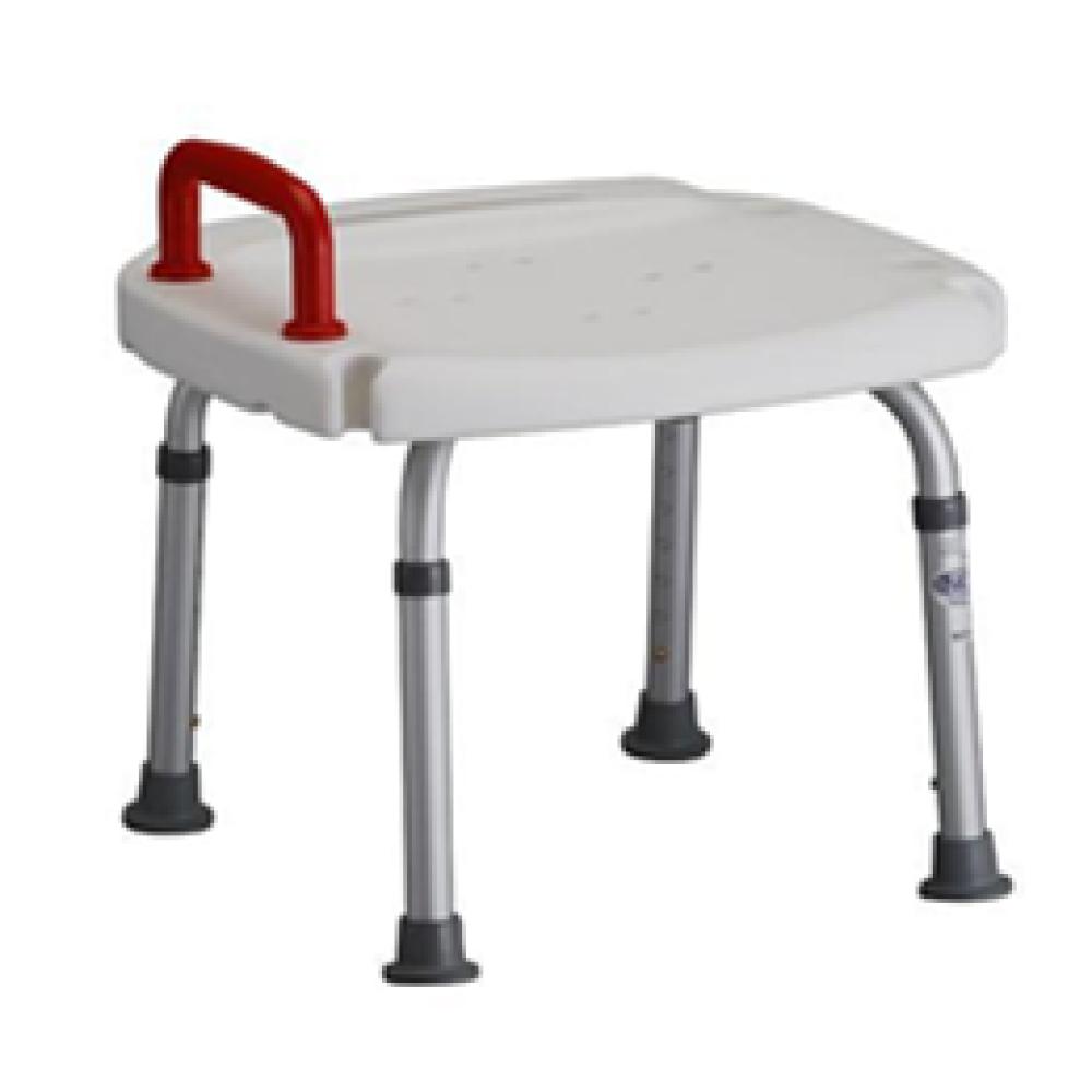 Image for product - Bath Bench With Red Safety Handle