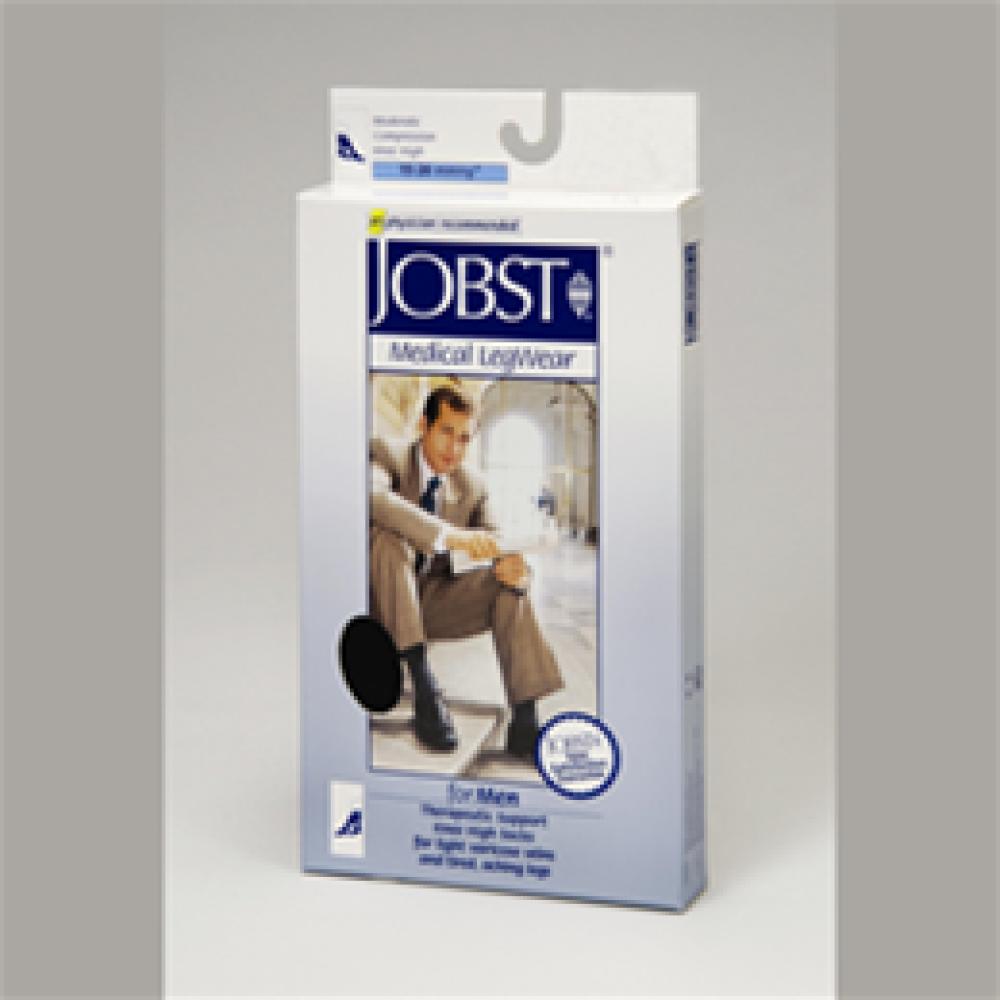 Image for product - Jobst for Men 15-20 mmHg Closed Toe Knee High Ribbed Compression Socks