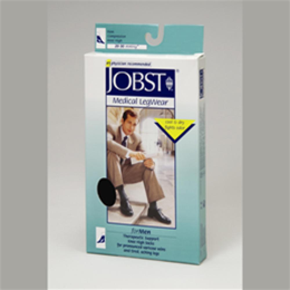Image for product - Jobst for Men 20-30 mmHg Closed Toe Knee High Ribbed Compression Socks