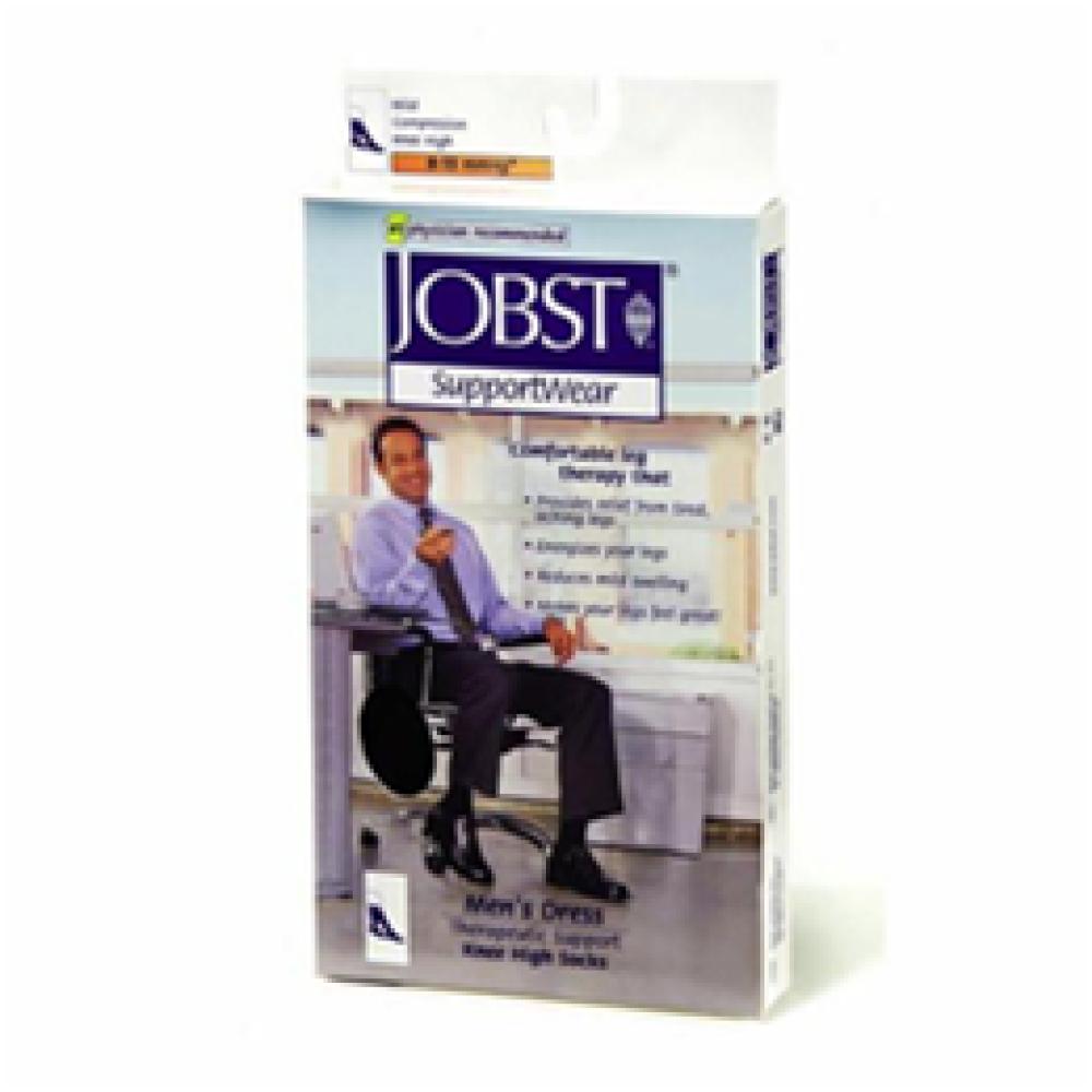 Image for product - Jobst for Men 8-15 mmHg Closed Toe Knee High Ribbed Compression Socks