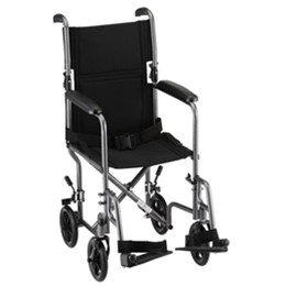 Image for product - 17 inch Steel Transport Chair in Hammertone