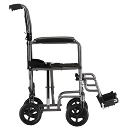 Image for product - 17 inch Steel Transport Chair in Hammertone