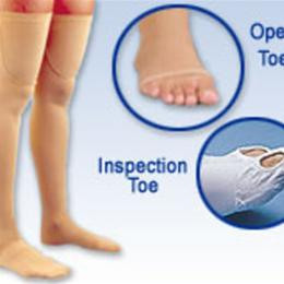 Image for product - Activa® Anti-Embolism Stockings Thigh High 18 mm Hg Series H520 (Closed Toe Beige) Series H521 (I thumbnail