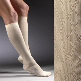 Image for product - Activa® Sheer Therapy® 15-20 mm Hg Lite Support Cross-Hatch Women's Patterned Dress Socks