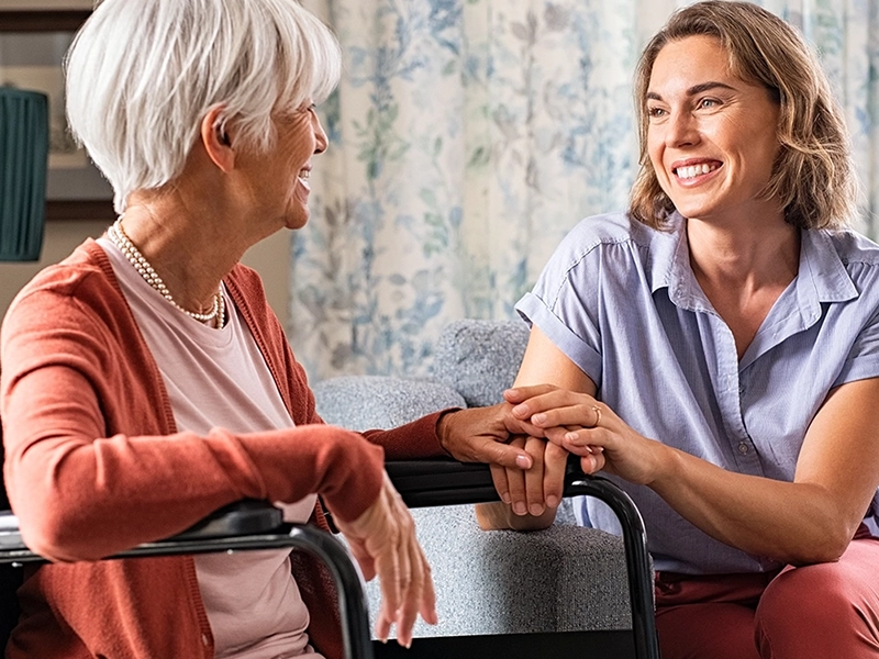 woman in wheelchair